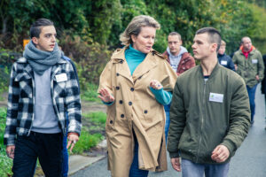 La Reine Mathilde en visite à l’Institut